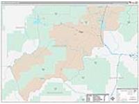 Deer Lodge, Mt Carrier Route Wall Map